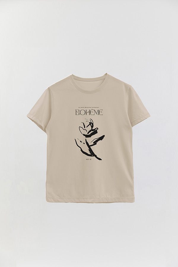 REMERA BASICA ESTAMPADA BOTANICAL 18