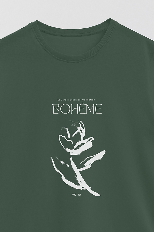 REMERA BASICA ESTAMPADA BOTANICAL 18