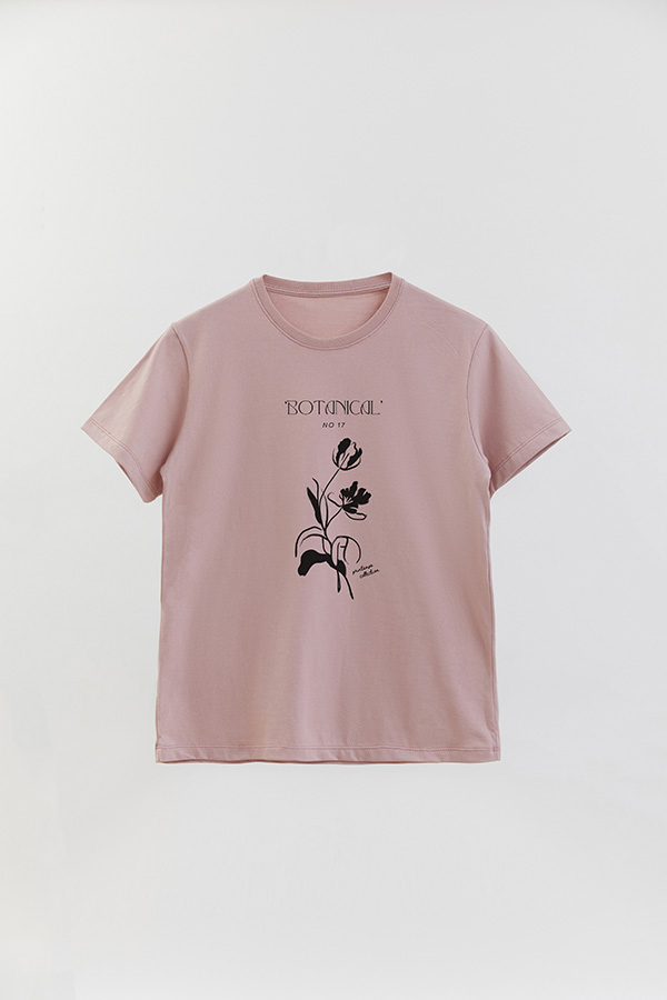 REMERA BASICA ESTAMPADA BOTANICAL 17