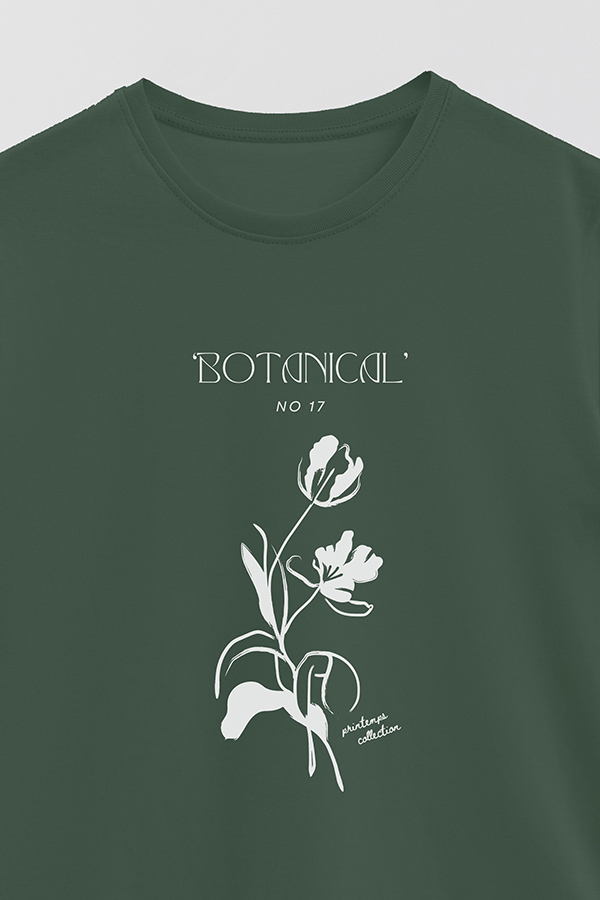 REMERA BASICA ESTAMPADA BOTANICAL 17
