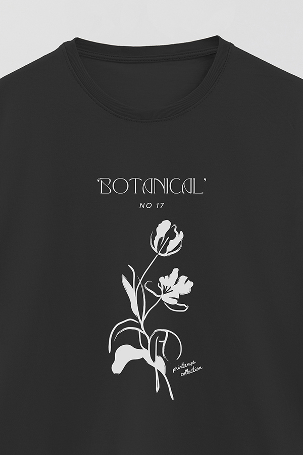 REMERA BASICA ESTAMPADA BOTANICAL 17