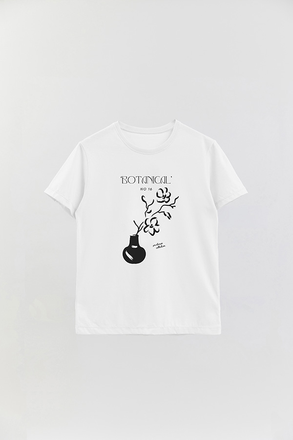 REMERA BASICA ESTAMPADA BOTANICAL 16