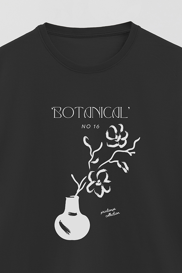REMERA BASICA ESTAMPADA BOTANICAL 16