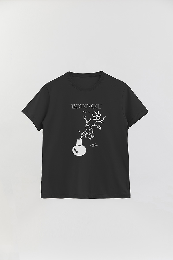 REMERA BASICA ESTAMPADA BOTANICAL 16