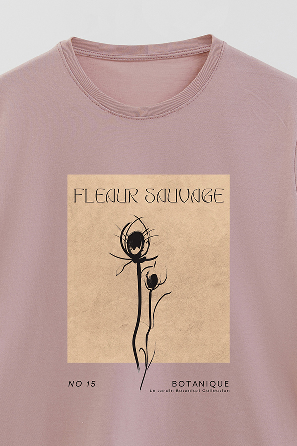 REMERA BASICA ESTAMPADA BOTANICAL 15