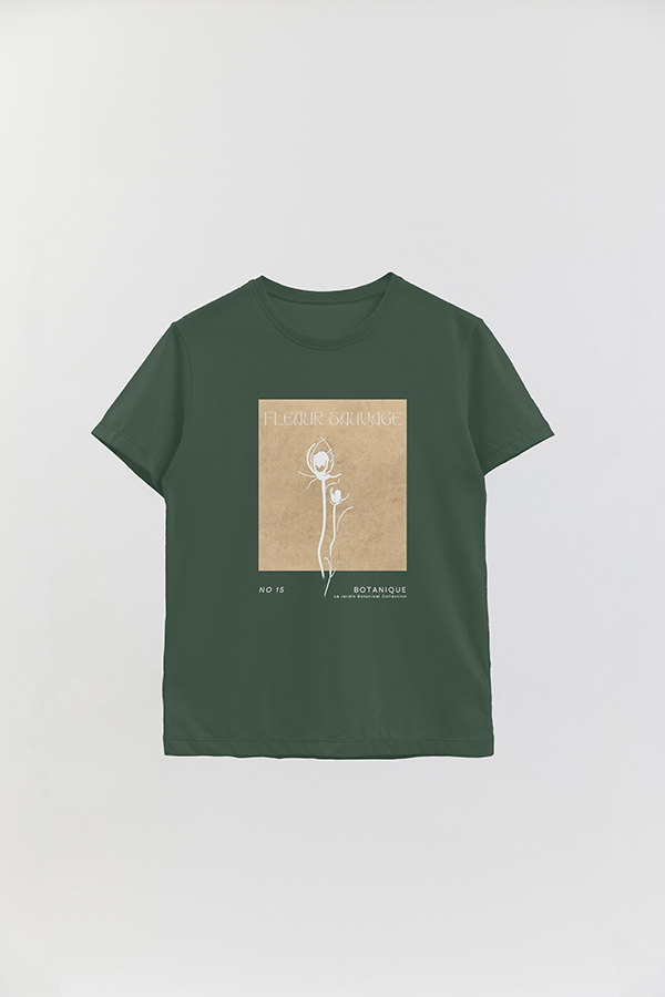 REMERA BASICA ESTAMPADA BOTANICAL 15
