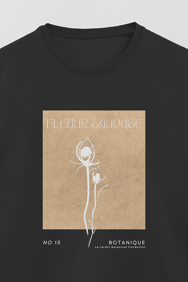 REMERA BASICA ESTAMPADA BOTANICAL 15