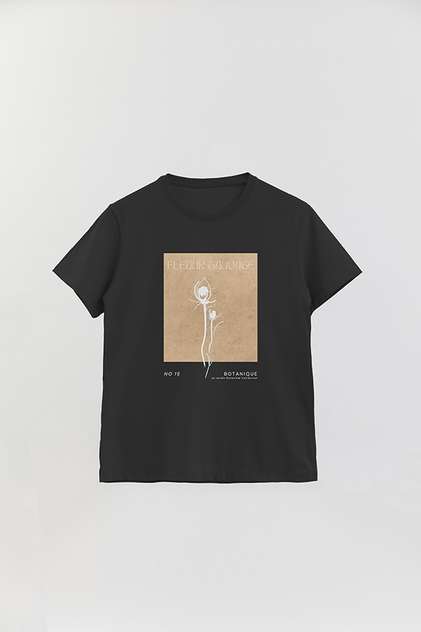 REMERA BASICA ESTAMPADA BOTANICAL 15
