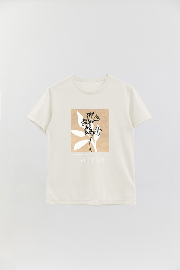 REMERA BASICA ESTAMPADA BOTANICAL 14