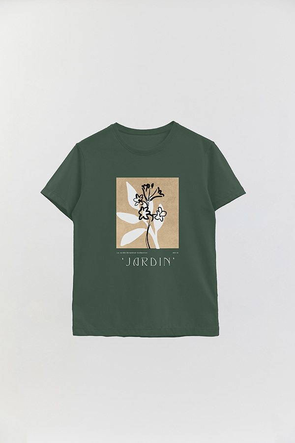 REMERA BASICA ESTAMPADA BOTANICAL 14