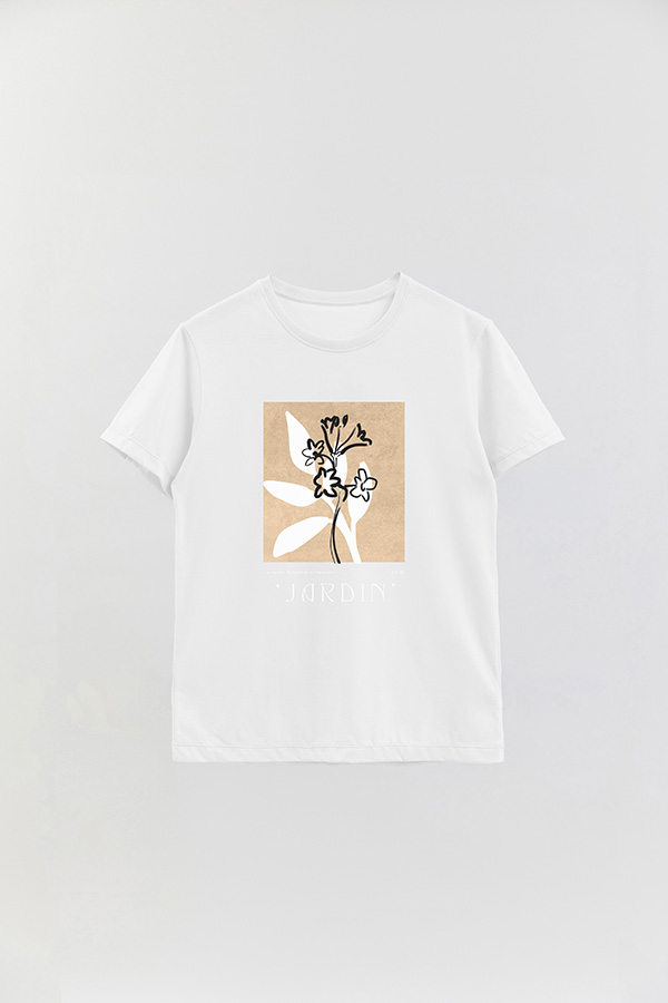 REMERA BASICA ESTAMPADA BOTANICAL 14