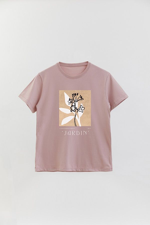 REMERA BASICA ESTAMPADA BOTANICAL 14