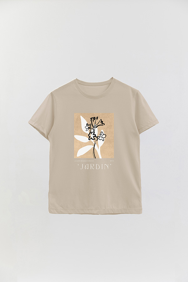 REMERA BASICA ESTAMPADA BOTANICAL 14