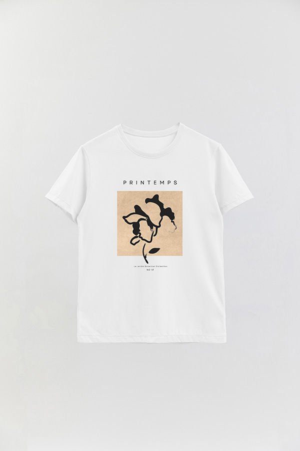REMERA BASICA ESTAMPADA BOTANICAL 13