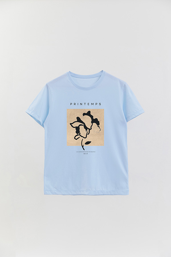 REMERA BASICA ESTAMPADA BOTANICAL 13