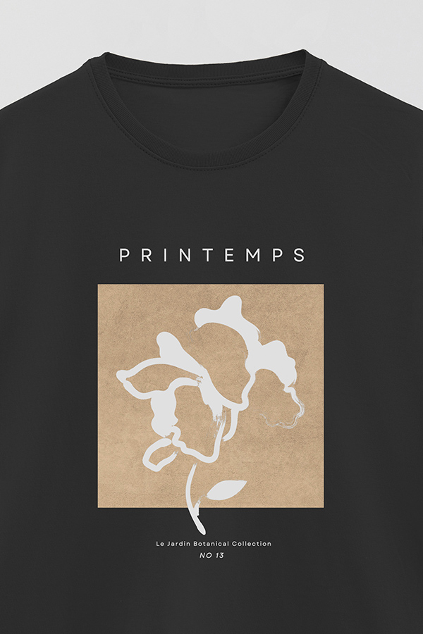 REMERA BASICA ESTAMPADA BOTANICAL 13