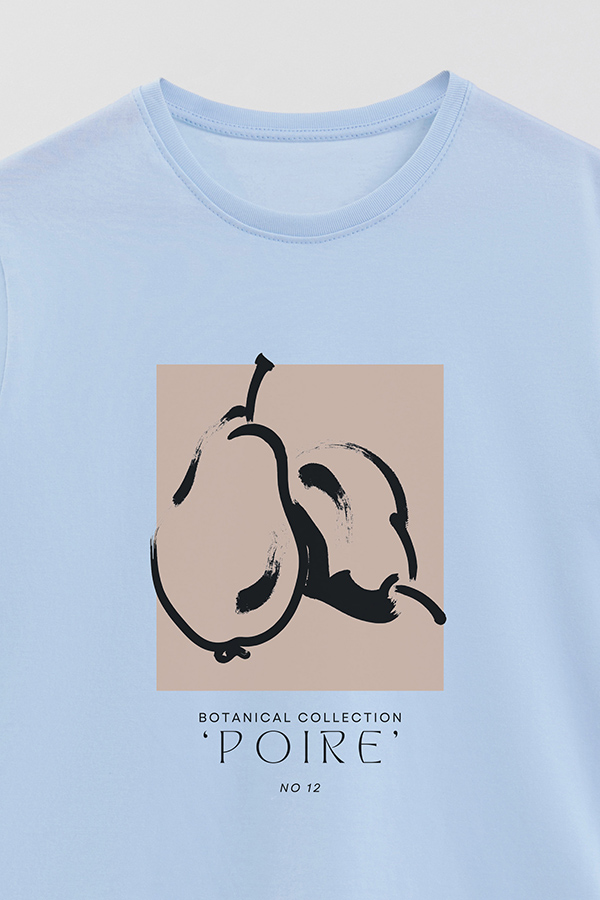 REMERA BASICA ESTAMPADA BOTANICAL 12