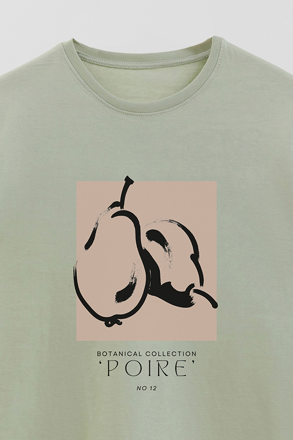 REMERA BASICA ESTAMPADA BOTANICAL 12