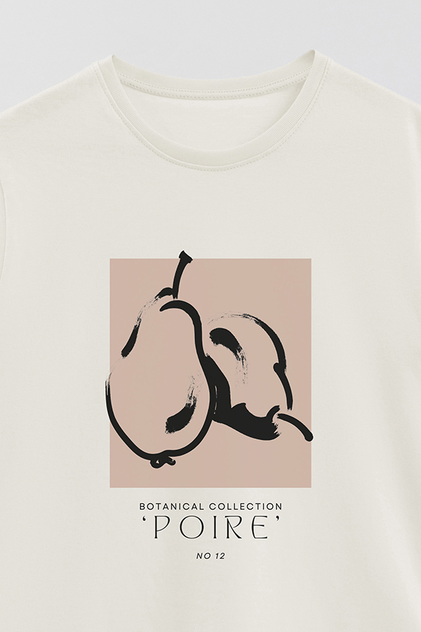 REMERA BASICA ESTAMPADA BOTANICAL 12