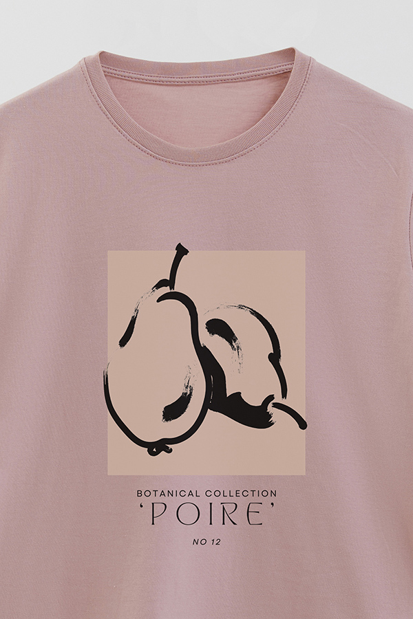 REMERA BASICA ESTAMPADA BOTANICAL 12