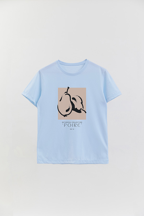 REMERA BASICA ESTAMPADA BOTANICAL 12