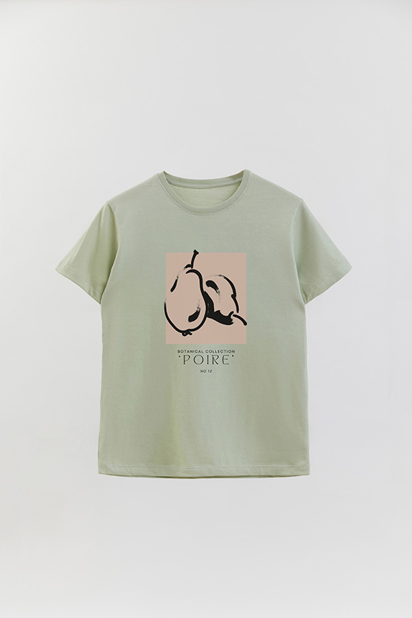 REMERA BASICA ESTAMPADA BOTANICAL 12