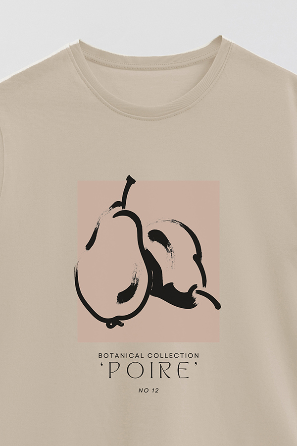 REMERA BASICA ESTAMPADA BOTANICAL 12