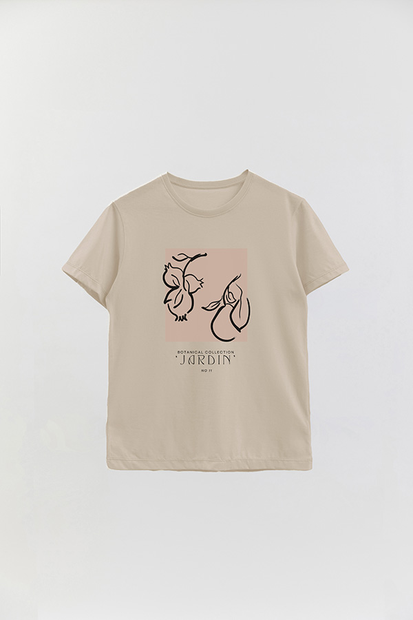 REMERA BASICA ESTAMPADA BOTANICAL 11