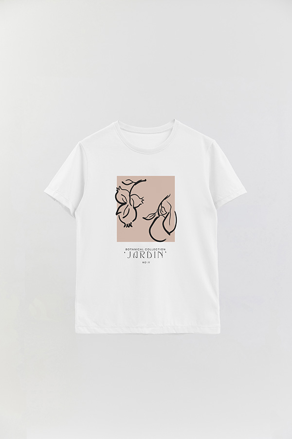 REMERA BASICA ESTAMPADA BOTANICAL 11