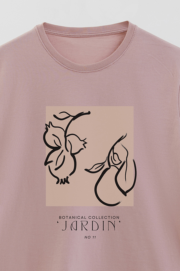 REMERA BASICA ESTAMPADA BOTANICAL 11