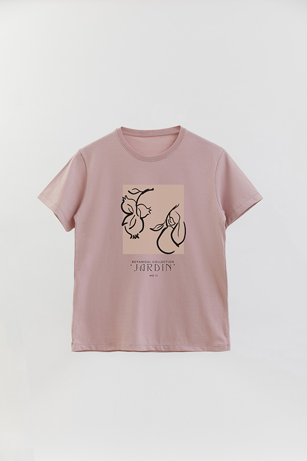 REMERA BASICA ESTAMPADA BOTANICAL 11