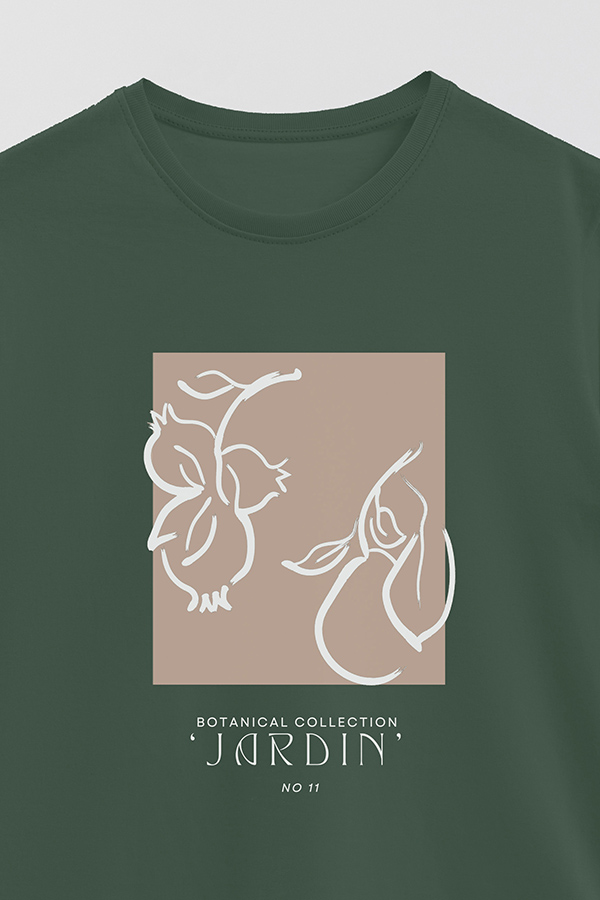 REMERA BASICA ESTAMPADA BOTANICAL 11