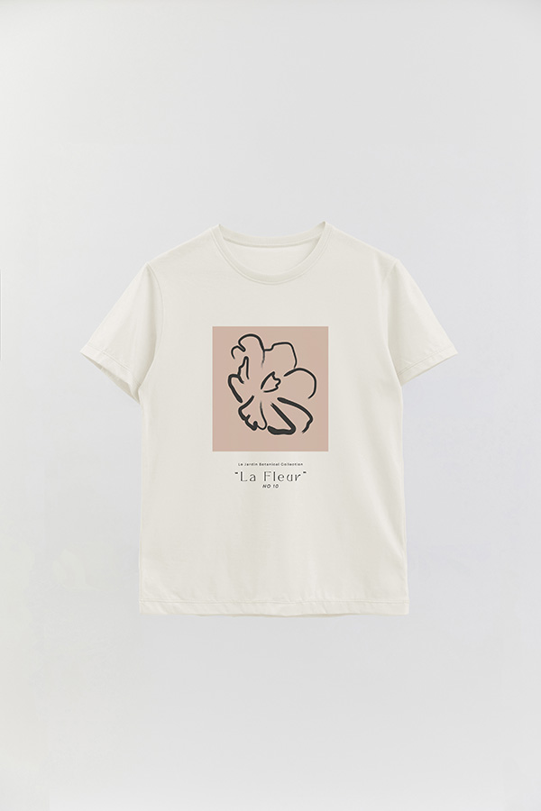 REMERA BASICA ESTAMPADA BOTANICAL 10