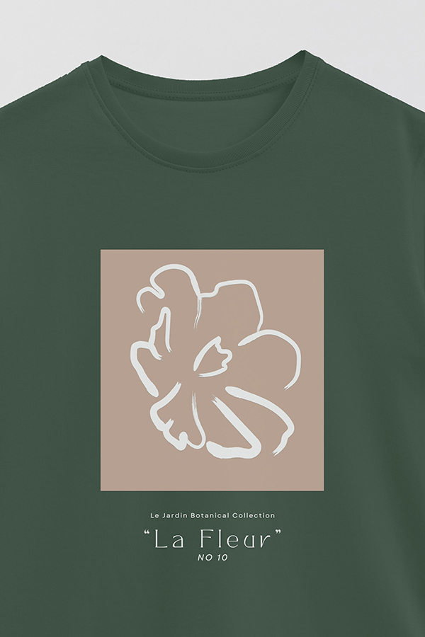 REMERA BASICA ESTAMPADA BOTANICAL 10