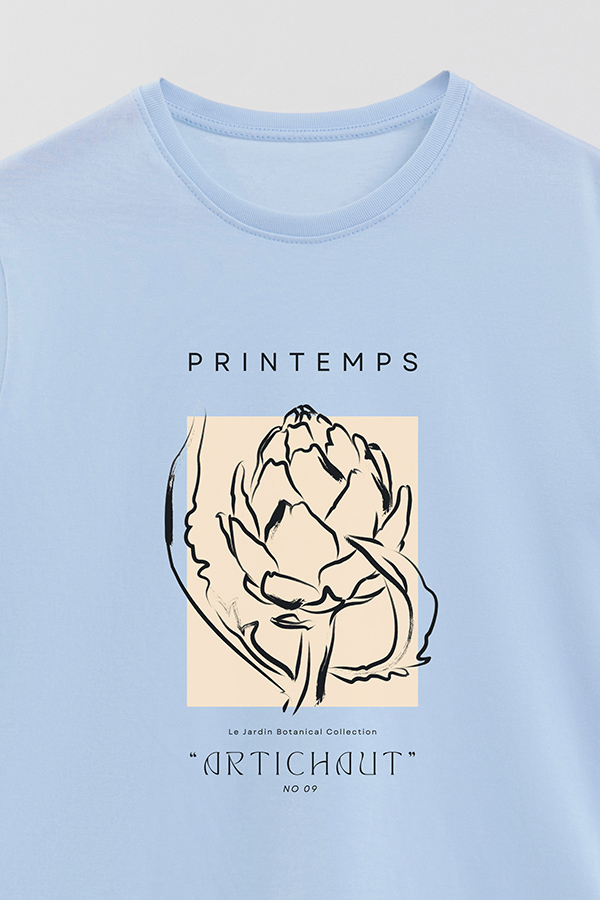 REMERA BASICA ESTAMPADA BOTANICAL 9