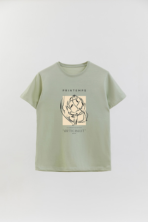 REMERA BASICA ESTAMPADA BOTANICAL 9