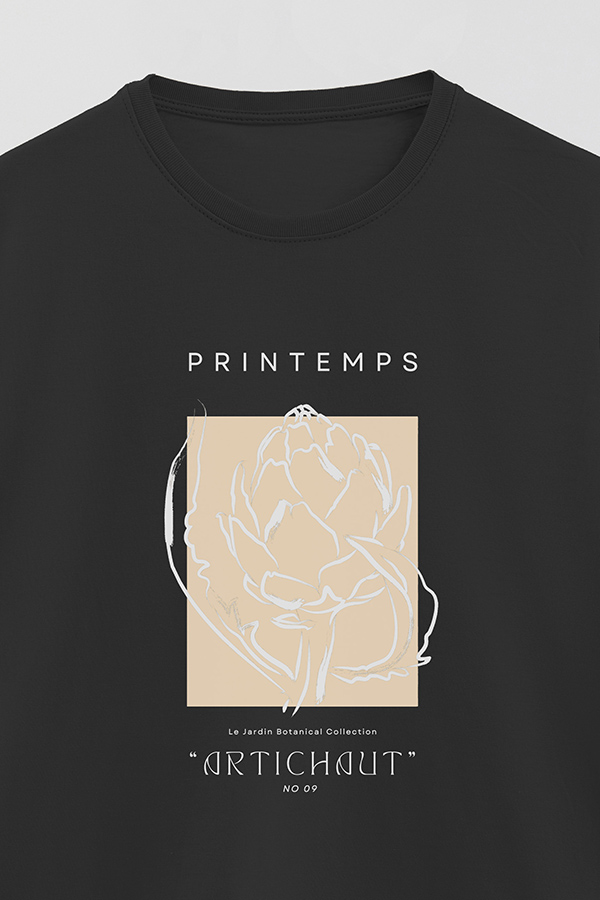 REMERA BASICA ESTAMPADA BOTANICAL 9