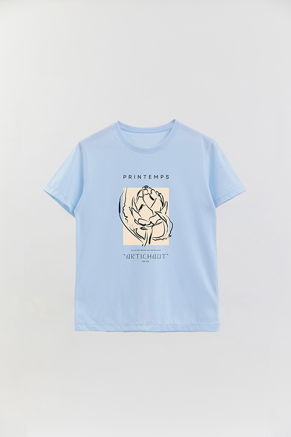 REMERA BASICA ESTAMPADA BOTANICAL 9