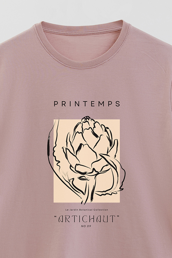 REMERA BASICA ESTAMPADA BOTANICAL 9