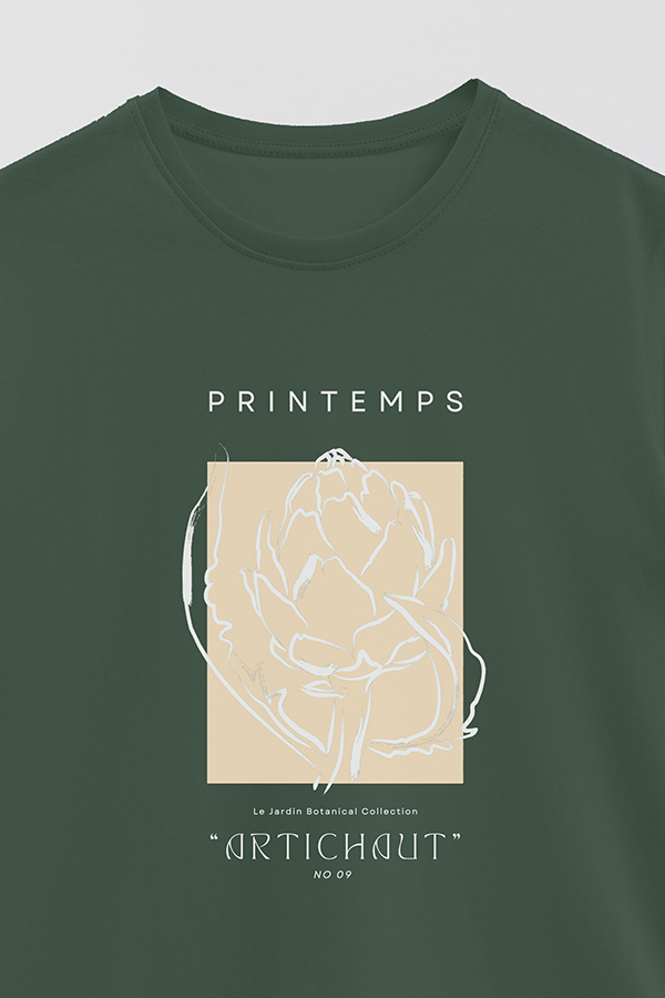 REMERA BASICA ESTAMPADA BOTANICAL 9