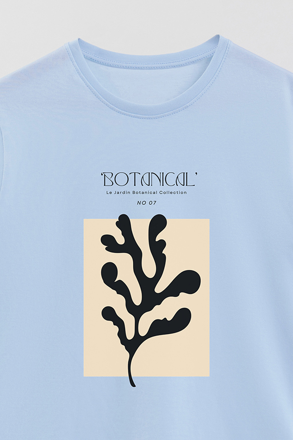 REMERA BASICA ESTAMPADA BOTANICAL 7