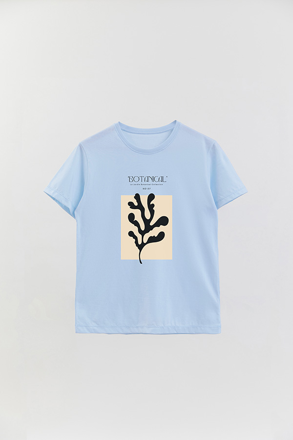 REMERA BASICA ESTAMPADA BOTANICAL 7