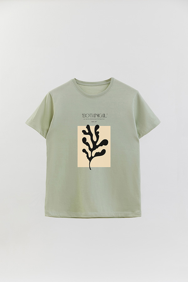 REMERA BASICA ESTAMPADA BOTANICAL 7