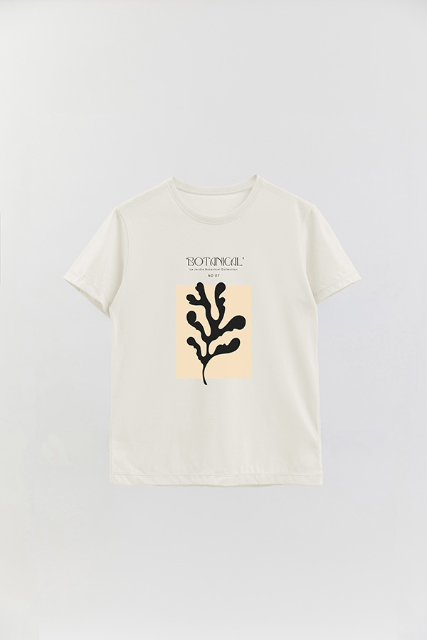 REMERA BASICA ESTAMPADA BOTANICAL 7