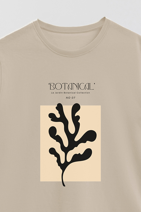 REMERA BASICA ESTAMPADA BOTANICAL 7