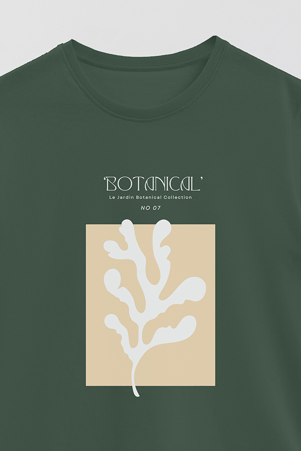 REMERA BASICA ESTAMPADA BOTANICAL 7