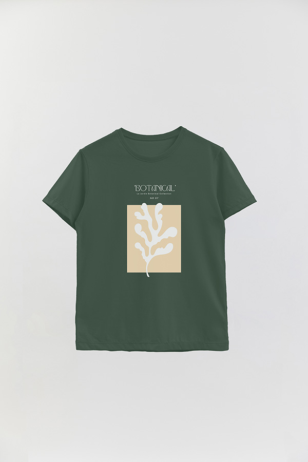 REMERA BASICA ESTAMPADA BOTANICAL 7