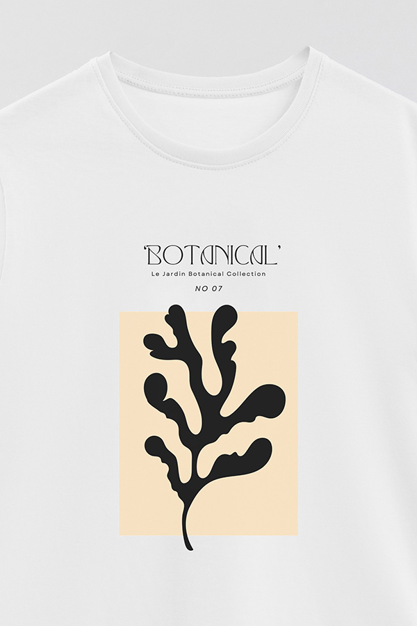 REMERA BASICA ESTAMPADA BOTANICAL 7