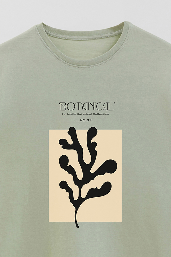 REMERA BASICA ESTAMPADA BOTANICAL 7