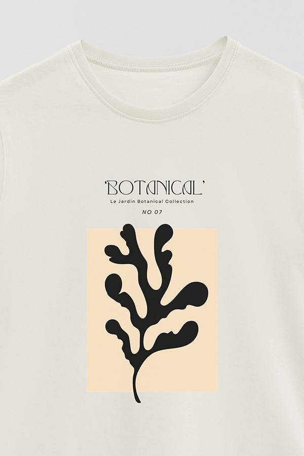 REMERA BASICA ESTAMPADA BOTANICAL 7